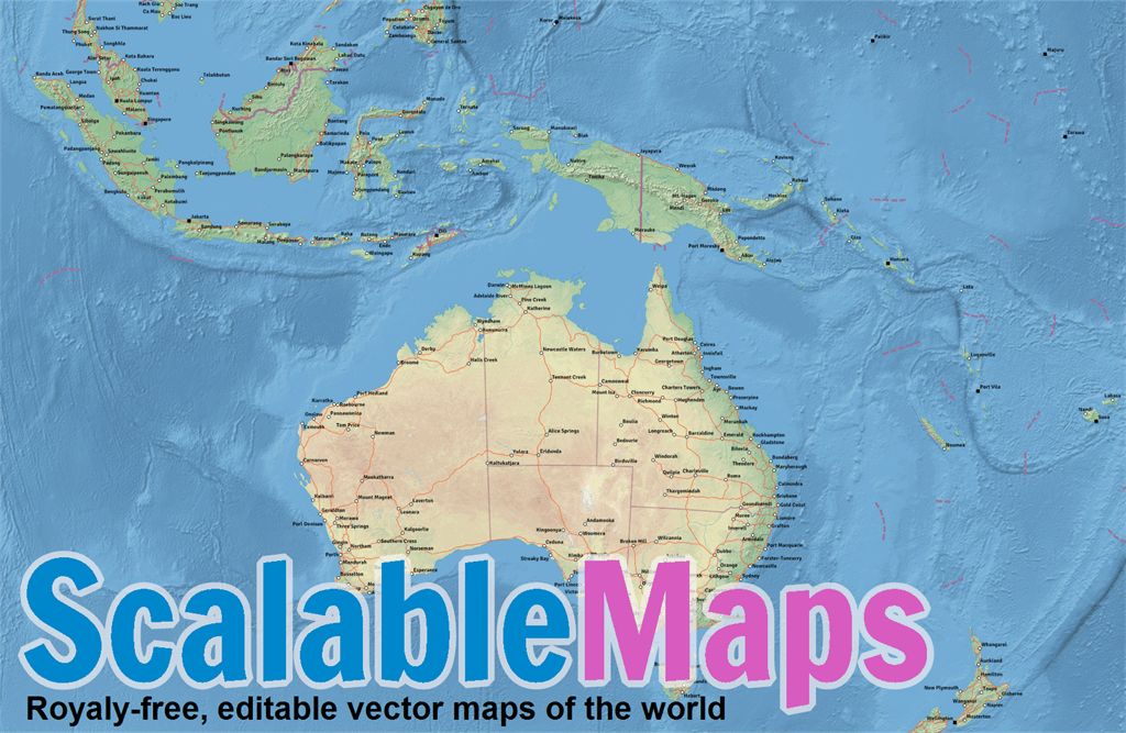 ScalableMaps: vector maps of Papua New Guinea