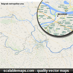 ScalableMaps: vector maps of Belgrade