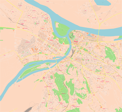 Pdf map Belgrade Serbia ai