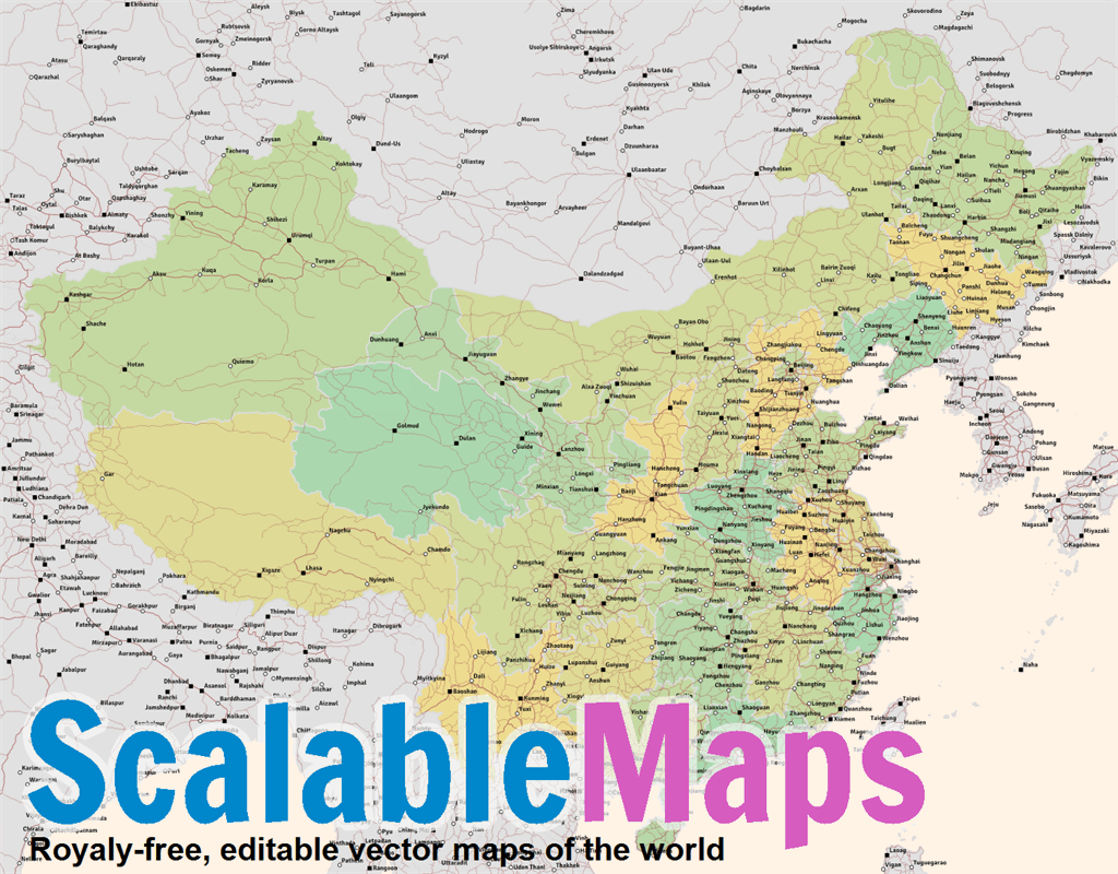 Scalablemaps Vector Map Of China Low Scale Road Network Theme Scalablemaps Vector Map Of China Low Scale Road Network Theme