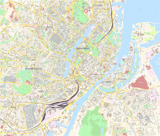 Scalablemaps Vector Map Of Copenhagen Center Classici - vrogue.co