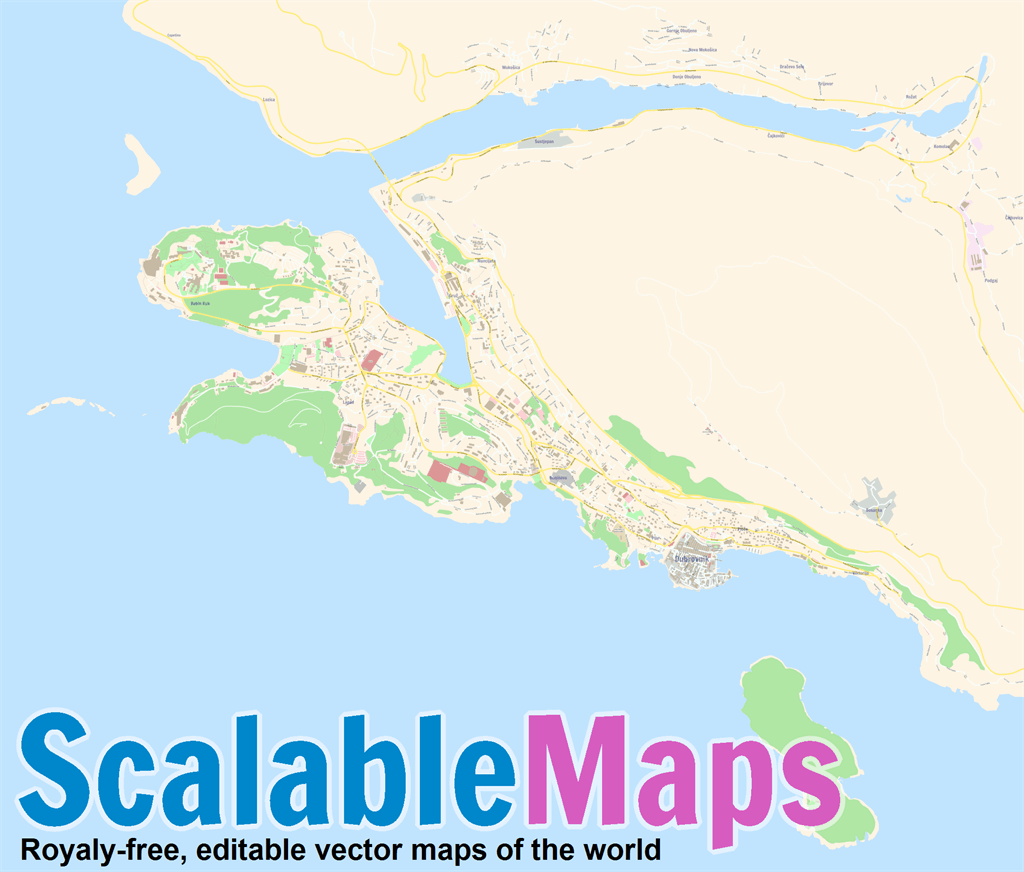 ScalableMaps: vector maps of Croatia