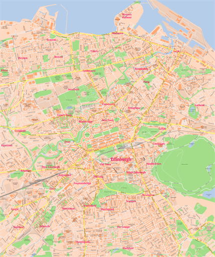 Scalablemaps: Vector Maps Of Edinburgh (pdf, Ai)