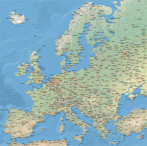 ScalableMaps: Vector maps of Europe (PDF, AI)