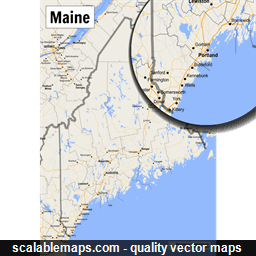 ScalableMaps: vector maps of Maine