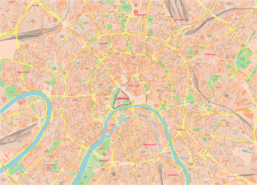 ScalableMaps: Vector maps of Moscow (PDF, AI)