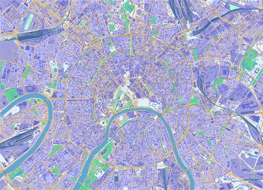 Moscow Pdf Map Vector English Detailed City Plan Editable In Layers
