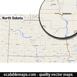 ScalableMaps: vector maps of North Dakota