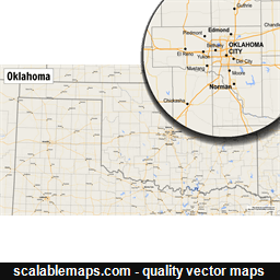 ScalableMaps: vector maps of Oklahoma