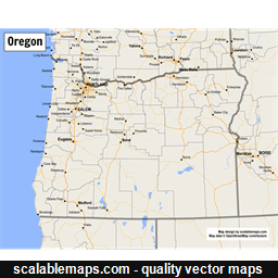 ScalableMaps: vector maps of Oregon