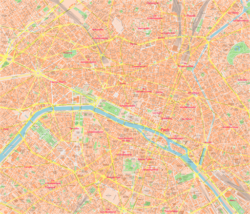 ScalableMaps: Vector maps of Paris (PDF, AI)