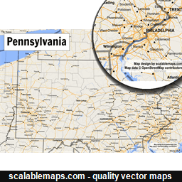 ScalableMaps: vector maps of Pennsylvania