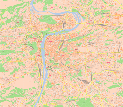 ScalableMaps: Vector maps of Prague (PDF, AI)