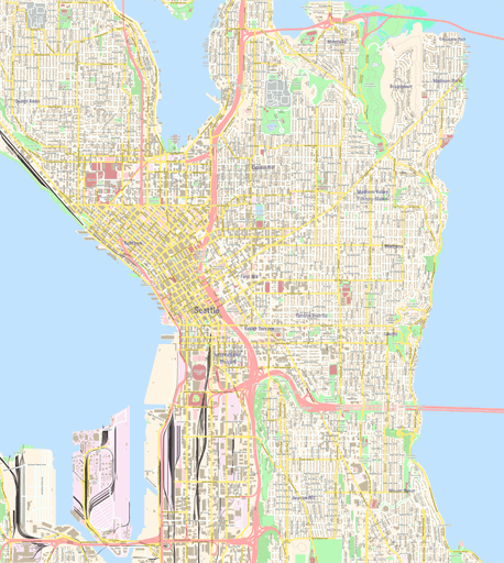Print Seattle Maps