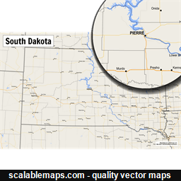 ScalableMaps: vector maps of South Dakota