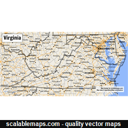 ScalableMaps: vector maps of Virginia