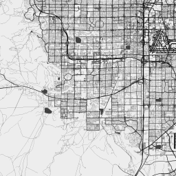 Scalablemaps Vector Map Of Las Vegas Black White No Labels Theme