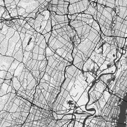Vector Map Of New York City Bw Nolabels Theme In Ai And Svg Formats