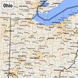 Ohio County Map With Cities And Roads Lee County Free Map, Free Blank
