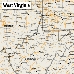 scalablemaps vector map of west virginia gmap smaller scale map theme